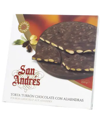 Turron choco almendra 150 grm